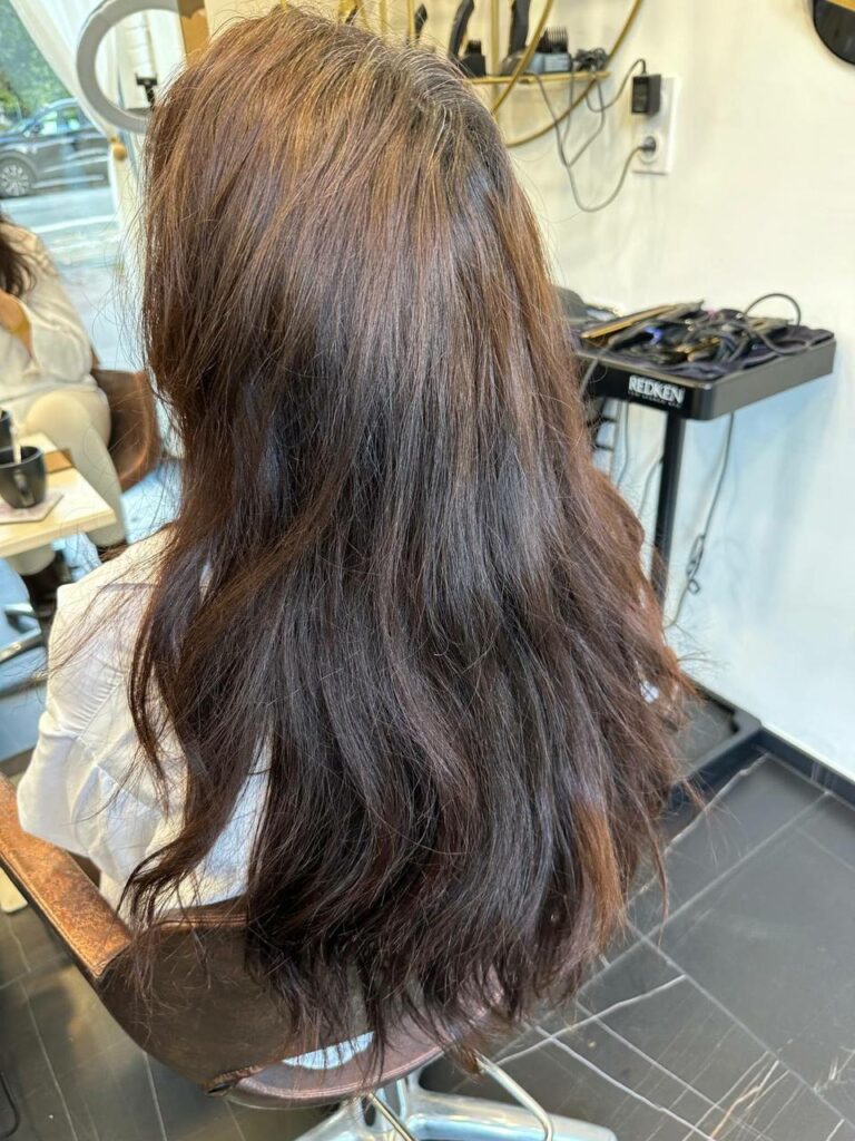 casa mana changement total de couleur de cheveux femme