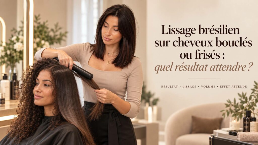 Lissage brésilien sur cheveux bouclés ou frisés : quel résultat attendre ? lissage bresilien cheveux boucles frises